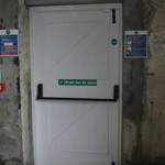 White Timber Fire door by Wessex Restoration