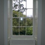 White Timber Sash Window