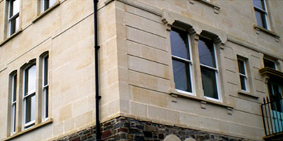 Replacement timber sash windows some with curves