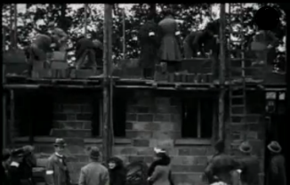 Building homes fit for heroes: still from a British Pathé film