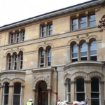 Wessex Restoration renovation of University of Bristol property 15-19 Tyndalls Park Road, Clifton, with new facade of white timber sash windows