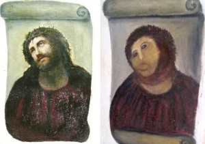 'Ecce Homo': before, and after restoration
