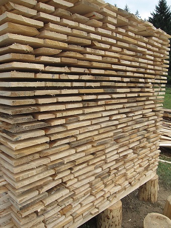 Air dried timber