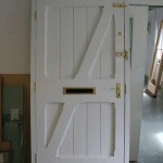 White Timber period door